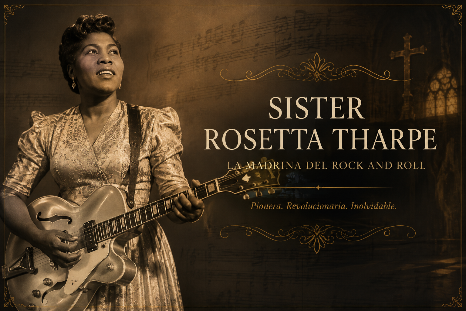 Portada acordeón: Sister Rosetta Tharpe