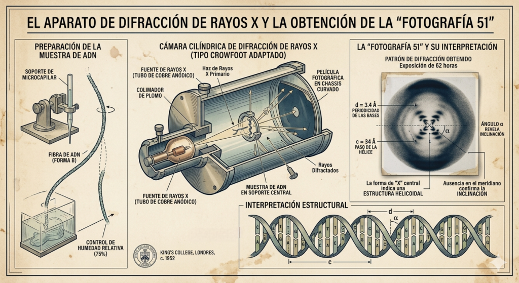 Método de obtención de la "fotografía 51"